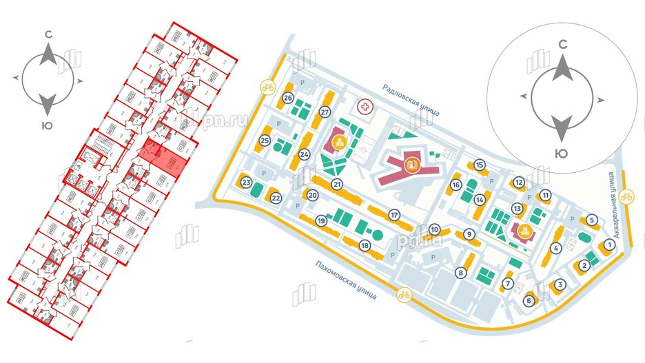 Квартира в ЖК «Ручьи–2», 1 комнатная, 31.15 м², 24 этаж