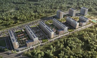 Квартира в ЖК GloraX Новоселье, 1 комнатная, 32.81 м², 9 этаж