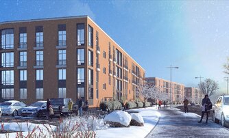 Квартира в ЖК Любоград, 1 комнатная, 41.02 м², 1 этаж