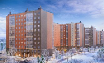 Квартира в ЖК Новое Колпино, 2 комнатная, 55.83 м², 11 этаж