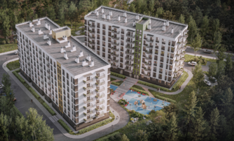 Квартира в ЖК Арт Парк, 3 комнатная, 76.62 м², 1 этаж