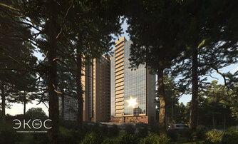 Квартира в ЖК Экос, 2 комнатная, 58.57 м², 1 этаж