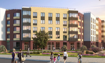 Квартира в ЖК Югтаун, 1 комнатная, 40.56 м², 2 этаж