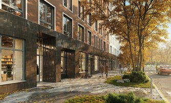 Квартира в ЖК Новые Лаврики, 1 комнатная, 35.35 м², 2 этаж