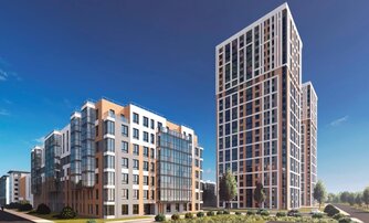 Квартира в ЖК «Сезоны», 3 комнатная, 80.9 м², 1 этаж