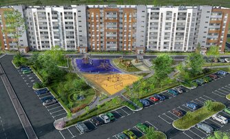 Квартира в ЖК «Дуэт», 1 комнатная, 37.3 м², 2 этаж