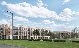 Квартира в ЖК «Любоград», 2 комнатная, 71.05 м², 1 этаж