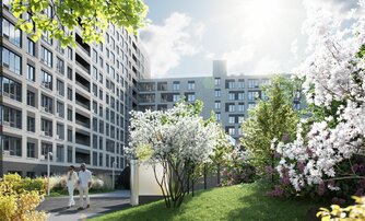 Квартира в ЖК Аквилон Leaves, студия, 28.7 м², 12 этаж