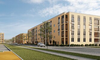 Квартира в ЖК Любоград, 2 комнатная, 69.21 м², 1 этаж