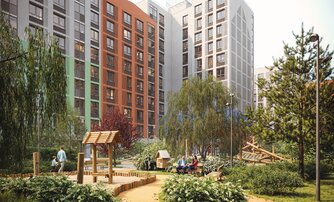 Квартира в ЖК Янила Форест, 1 комнатная, 35.6 м², 4 этаж