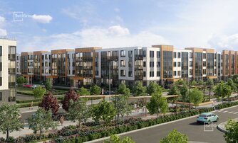 Квартира в ЖК Univer City, 2 комнатная, 52.55 м², 1 этаж