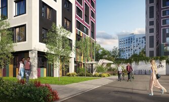 Квартира в ЖК БелАРТ, 1 комнатная, 64.84 м², 1 этаж