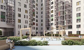 Квартира в ЖК Монография, 3 комнатная, 88 м², 2 этаж