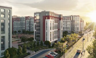 Квартира в ЖК Расцветай в Янино, 3 комнатная, 78.17 м², 2 этаж