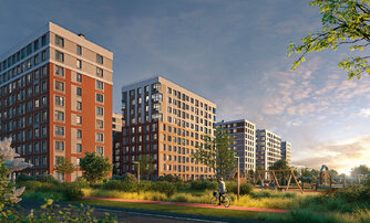 Квартира в ЖК UP-квартал Новый Московский, 1 комнатная, 33.57 м², 9 этаж