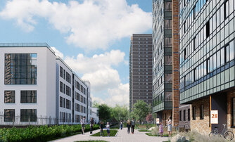 Квартира в ЖК «Северная долина», 4 комнатная, 111.52 м², 2 этаж