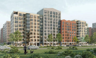 Квартира в ЖК Янила Форест, 1 комнатная, 39.4 м², 2 этаж