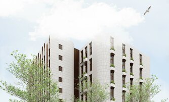 Апартаменты в ЖК Serebro Avenue Apart, студия, 72.2 м², 2 этаж