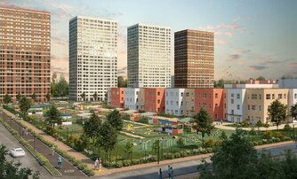 Квартира в ЖК 'Морская миля', 1 комнатная, 35.85 м², 6 этаж