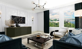 Квартира в ЖК 'Фамилия', 3 комнатная, 129.2 м², 3 этаж