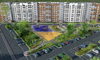 Квартира в ЖК «Дуэт», 1 комнатная, 37.3 м², 2 этаж