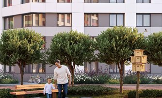 Квартира в ЖК FoRest Akvilon, 1 комнатная, 37 м², 1 этаж