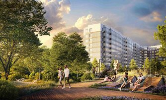 Квартира в ЖК «Аквилон RekaPark», 3 комнатная, 68.96 м², 4 этаж