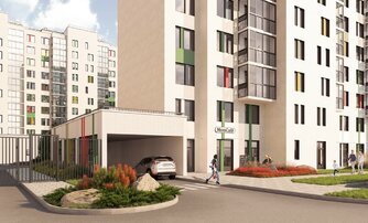 Квартира в ЖК Монография, 3 комнатная, 88 м², 2 этаж