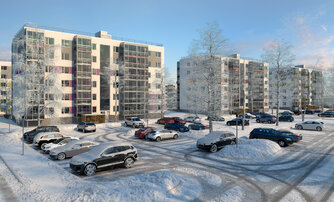 Квартира в ЖК Grona Lund, 3 комнатная, 76.9 м², 5 этаж