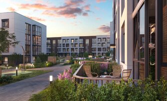 Квартира в ЖК Охтинские высоты, 2 комнатная, 55.94 м², 3 этаж