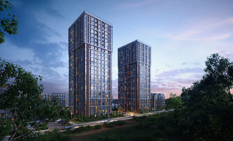 Квартира в ЖК «Сезоны», 3 комнатная, 80.9 м², 1 этаж