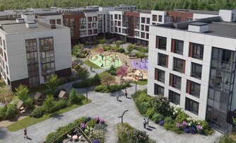 Квартира в ЖК Охтинские высоты, 2 комнатная, 55.94 м², 3 этаж