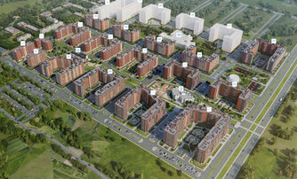 Квартира в ЖК Новое Колпино, 2 комнатная, 55.83 м², 11 этаж