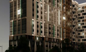 Квартира в ЖК Сибирь, студия, 26.6 м², 2 этаж