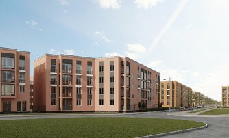 Квартира в ЖК Любоград, 2 комнатная, 69.21 м², 1 этаж