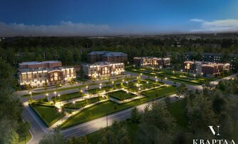 Квартира в ЖК «VI квартал», 3 комнатная, 126.6 м², 3 этаж