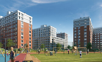 Квартира в ЖК UP-квартал Новый Московский, 1 комнатная, 33.57 м², 9 этаж