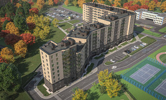 Квартира в ЖК Капральский, 1 комнатная, 42.53 м², 1 этаж