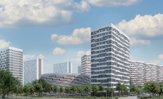 Квартира в ЖК Октябрьская Набережная ЖК, 2 комнатная, 62.5 м², 13 этаж