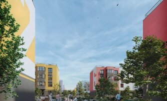 Квартира в ЖК «Аннино Сити», 2 комнатная, 58.38 м², 1 этаж