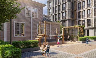 Квартира в ЖК AMO, студия, 81.6 м², 1 этаж