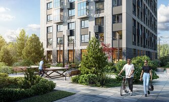 Квартира в ЖК GloraX Кольский, 3 комнатная, 64.43 м², 2 этаж