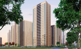 Квартира в ЖК Северная долина, 3 комнатная, 96.6 м², 1 этаж