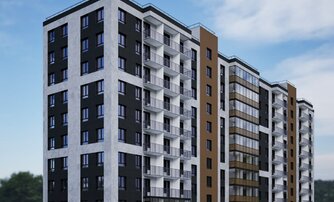 Квартира в ЖК Эко Гармония, 1 комнатная, 43.67 м², 1 этаж