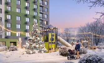 Квартира в ЖК Ржевский парк, студия, 23.2 м², 2 этаж