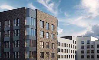 Квартира в ЖК «Аквилон Солар», 3 комнатная, 88.09 м², 2 этаж