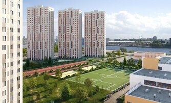 Квартира в ЖК Октябрьская Набережная ЖК, 2 комнатная, 62.5 м², 13 этаж