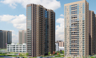 Квартира в ЖК «Северная долина», 4 комнатная, 111.52 м², 2 этаж