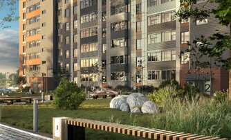 Квартира в ЖК «Дуэт», 1 комнатная, 37.3 м², 2 этаж