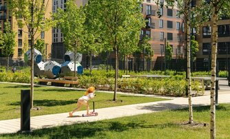 Квартира в ЖК Кантемировская 11, 2 комнатная, 60.4 м², 1 этаж